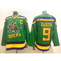 Anaheim Ducks #9 Paul Kariya Green CCM NHL Jersey