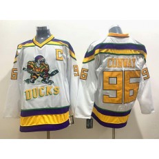 Anaheim Ducks #96 Charlie Conway White CCM NHL Jersey