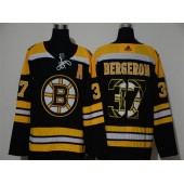 Boston Bruins #37 Patrice Bergeron Black Adidas Fashion NHL Jersey