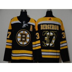 Boston Bruins #37 Patrice Bergeron Black Adidas Fashion NHL Jersey