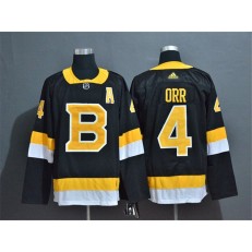 Boston Bruins #4 Bobby Orr Black Adidas NHL Jersey