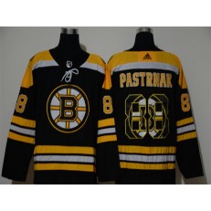 Boston Bruins #88 David Pastrnak Black Adidas Fashion NHL Jersey