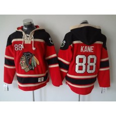 Chicago Blackhawks #88 Patrick Kane Red All Stitched Pullover Hoodie