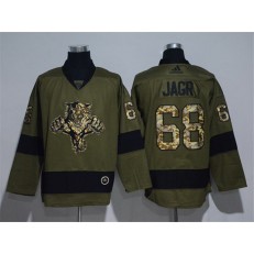 Florida Panthers #68 Jaromir Jagr Olive Adidas NHL Jersey