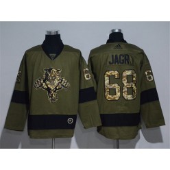 Florida Panthers #68 Jaromir Jagr Olive Adidas NHL Jersey