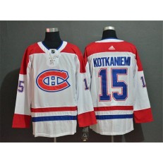 Montreal Canadiens #15 Jesperi Kotkaniemi White Adidas NHL Jersey