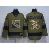New York Rangers #36 Mats Zuccarello Olive Adidas NHL Jersey