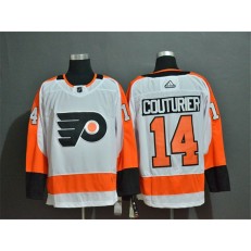Philadelphia Flyers #14 Sean Couturier White Adidas NHL Jersey