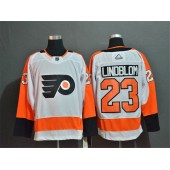 Philadelphia Flyers #23 Oskar Lindblom White Adidas NHL Jersey