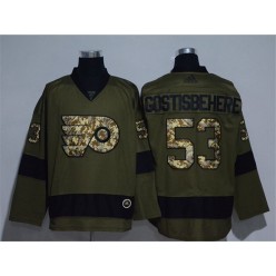 Philadelphia Flyers #53 Shayne Gostisbehere Olive Adidas NHL Jersey