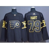 Philadelphia Flyers #79 Carter Hart Black Gold Adidas NHL Jersey
