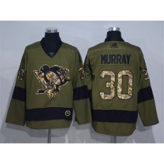 Pittsburgh Penguins #30 Matt Murray Olive Adidas NHL Jersey