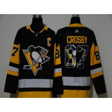 Pittsburgh Penguins #87 Sidney Crosby Black Adidas Fashion NHL Jersey