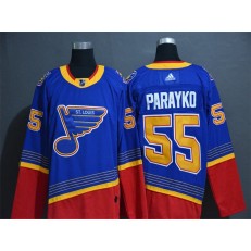 St.Louis Blues #55 Colton Parayko Blue Adidas NHL Jersey