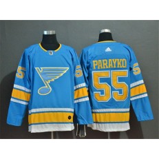 St.Louis Blues #55 Colton Parayko Light Blue Adidas NHL Jersey