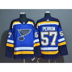 St.Louis Blues #57 David Perron Blue Adidas NHL Jersey