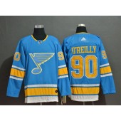 St.Louis Blues #90 Ryan O'Reilly Light Blue Adidas NHL Jersey