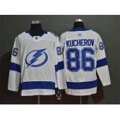 Tampa Bay Lightning #86 Nikita Kucherov White Adidas NHL Jersey