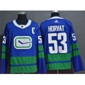 Vancouver Canucks #53 Bo Horvat Blue Adidas NHL Jersey