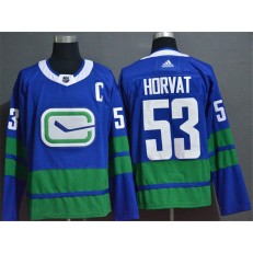 Vancouver Canucks #53 Bo Horvat Blue Adidas NHL Jersey