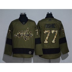 Washington Capitals #77 T.J. Oshie Olive Adidas NHL Jersey