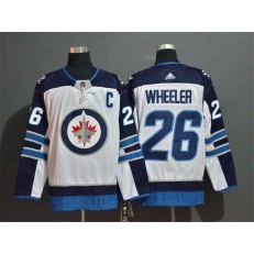 Winnipeg Jets #26 Blake Wheeler White Adidas NHL Jersey