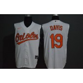 MLB Baltimore Orioles #19 Chris Davis White Nike Cool Base Sleeveless Jersey