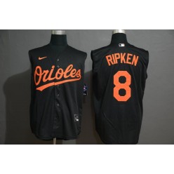 MLB Baltimore Orioles #8 Cal Ripken Jr Navy Nike Cool Base Sleeveless Jersey