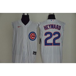 MLB Chicago Cubs #22 Jason Heyward White Nike Cool Base Sleeveless Jersey