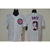 MLB Chicago Cubs #9 Javier Baez White Nike Cool Base Player Jersey