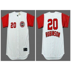 MLB Cincinnati Reds #20 Frank Robinson White 1960'S Throwback Cool Base Jersey