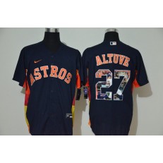 MLB Houston Astros #27 Jose Altuve Navy Nike Cool Base Player Jersey
