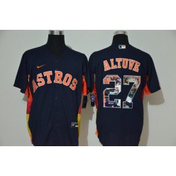 MLB Houston Astros #27 Jose Altuve Navy Nike Cool Base Player Jersey