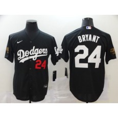 MLB Los Angeles Dodgers #24 Kobe Bryant Black 2020 Nike Cool Base Jersey