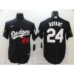 MLB Los Angeles Dodgers #24 Kobe Bryant Black 2020 Nike Cool Base Jersey