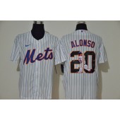 MLB New York Mets #20 Pete Alonso White Nike Cool Base Player Jersey