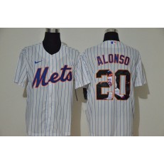 MLB New York Mets #20 Pete Alonso White Nike Cool Base Player Jersey
