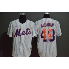 MLB New York Mets #48 Jacob DeGrom White 2020 Nike Cool Base Fashion Jersey