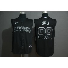 MLB New York Yankees #99 Aaron Judge Black Nike Cool Base Sleeveless Jersey