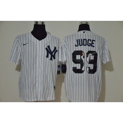 MLB New York Yankees #99 Aaron Judge White Nike Cool Base Player Jersey