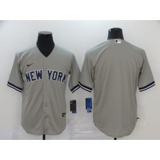 MLB New York Yankees Blank Gray 2020 Nike Cool Base Jersey