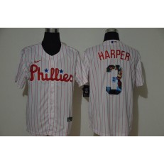 MLB Philadelphia Phillies #3 Bryce Harper White Nike Cool Base Player Jersey