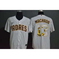 MLB San Diego Padres #13 Manny Machado White 2020 Nike Cool Base Fashion Jersey