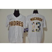 MLB San Diego Padres #13 Manny Machado White Nike Cool Base Player Jersey