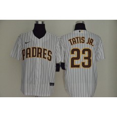 MLB San Diego Padres #23 Fernando Tatis Jr. White Nike Cool Base Sleeveless Jersey