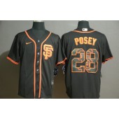MLB San Francisco Giants #28 Buster Posey Black 2020 Nike Cool Base Fashion Jersey