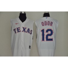 MLB Texas Rangers #12 Rougned Odor White Nike Cool Base Sleeveless Jersey