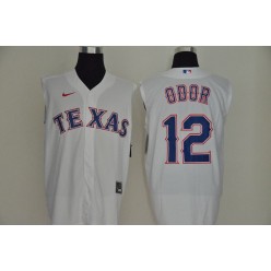 MLB Texas Rangers #12 Rougned Odor White Nike Cool Base Sleeveless Jersey