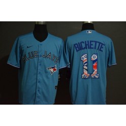 MLB Toronto Blue Jays #11 Bo Bichette Light Blue 2020 Nike Cool Base Fashion Jersey