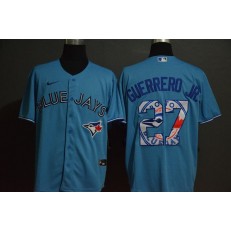 MLB Toronto Blue Jays #27 Vladimir Guerrero Jr. Light Blue 2020 Nike Cool Base Fashion Jersey